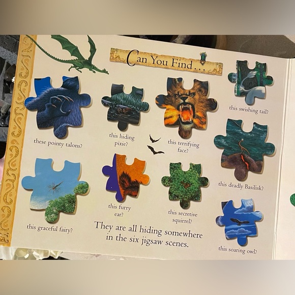 Jigsaw Puzzle Book & TY Dragon 🧩 - Picture 3 of 9